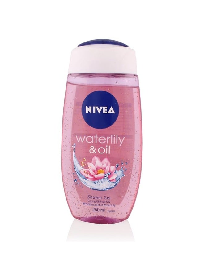 نيفيا جل استحمام نيفيا - زنبق الماء والزيت، زجاجة سعة 250 مل. - Image 1